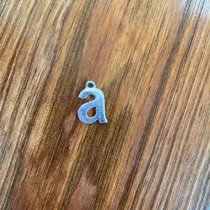 Sterling Silver “a” Charm